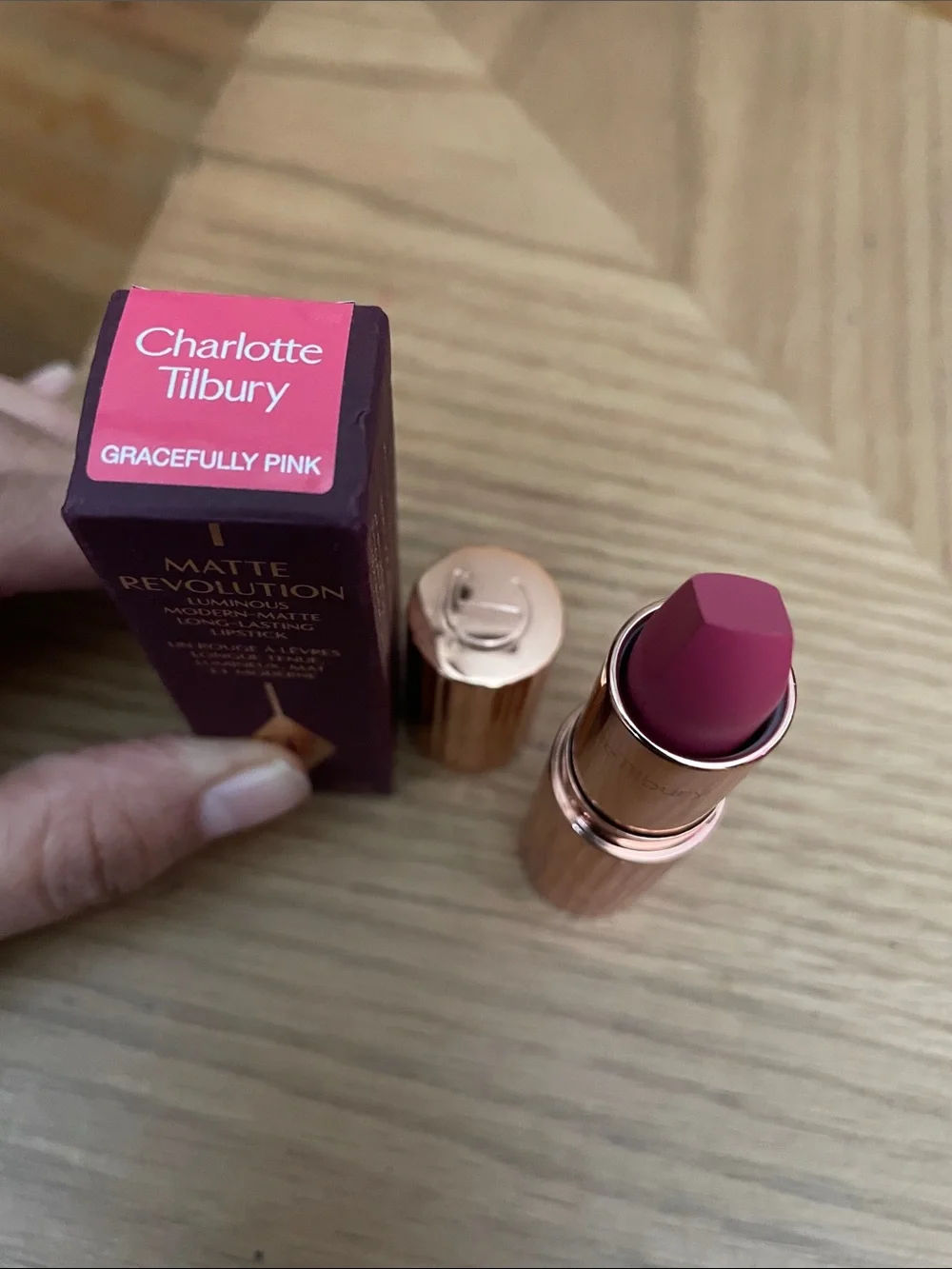 Charlotte Tilbury Matte Revolution Lipstick — Bright Rose Pink